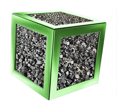 Large-format slabs of graphite-black granite are split by hand directly at the quarry: the texture of each slab and the pattern of each face are unique.